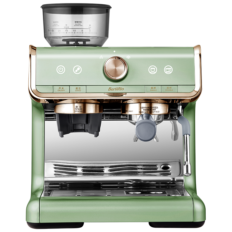 百胜图（Barsetto)咖啡机BAE01（单位：台） 牛油果绿色